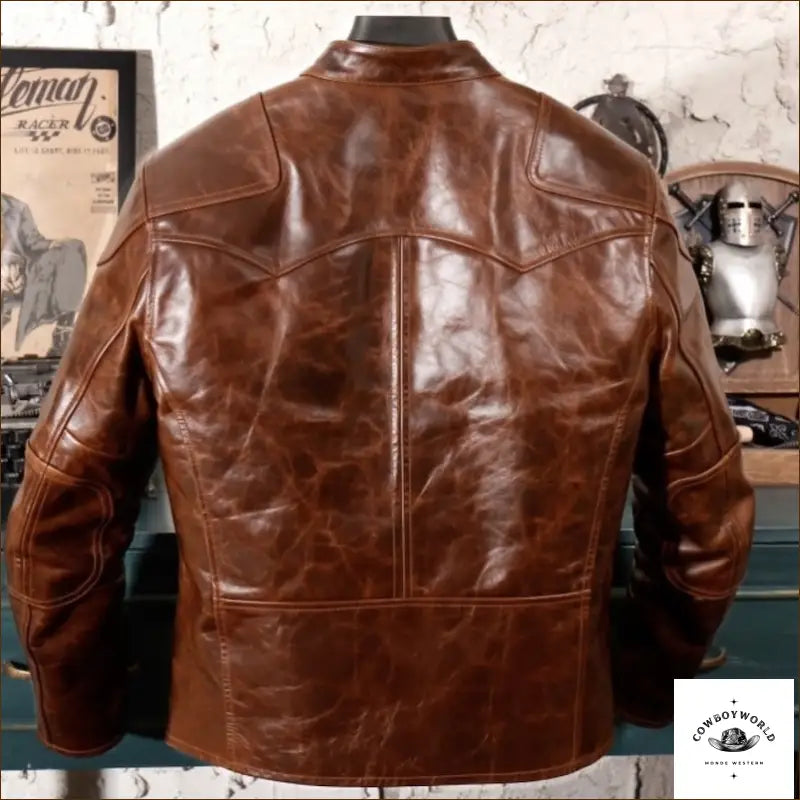 Veste Western Chocolat Homme