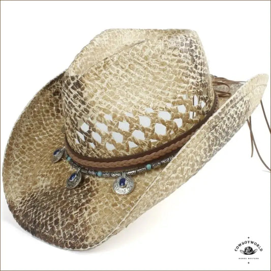 Chapeau Country Western Paille