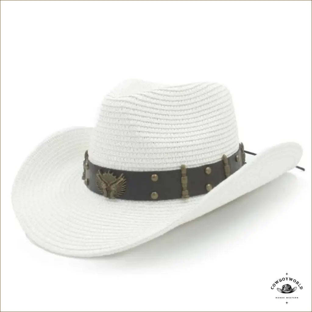 Chapeau de Cowboy Blanc Homme
