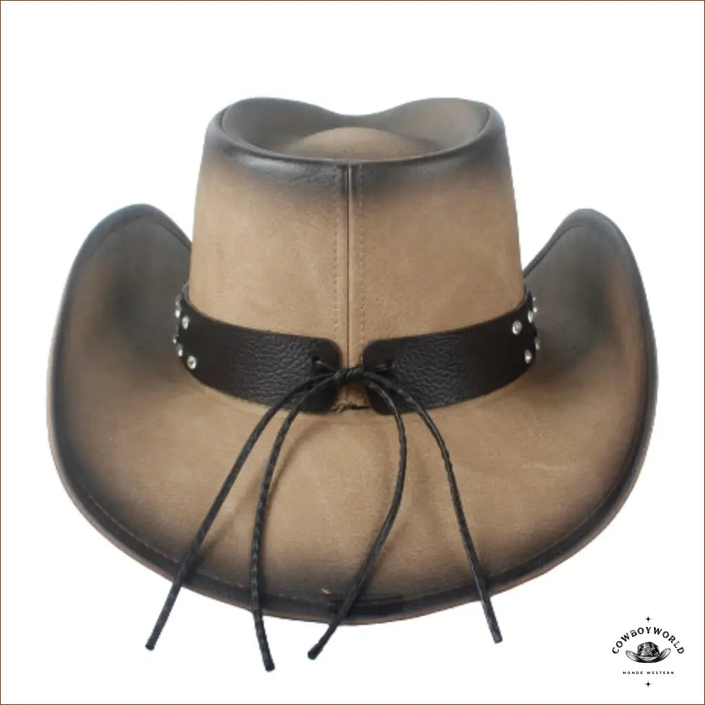 RUBY VICKY-chapeau Cowboy en cuir homme