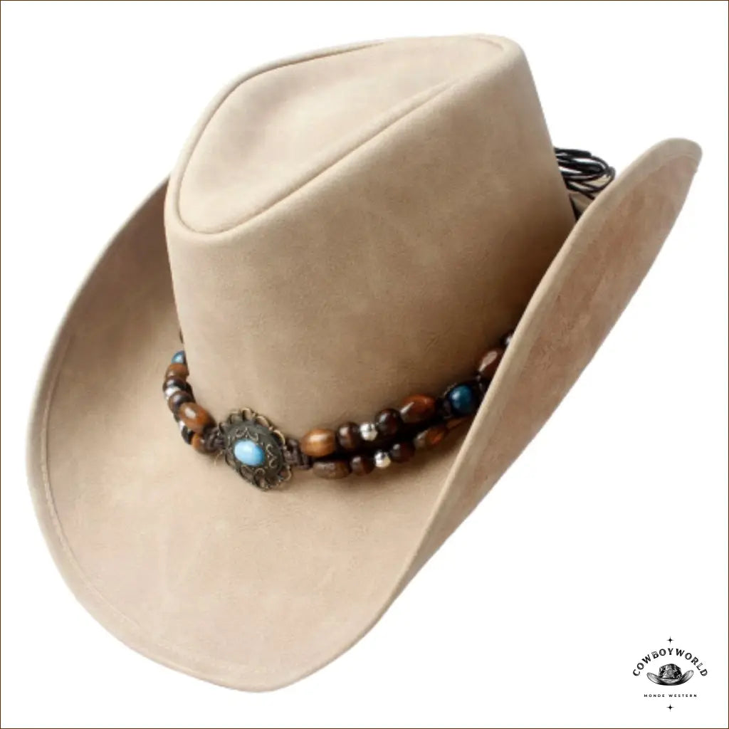 Chapeau de Cowboy Cuir Femme