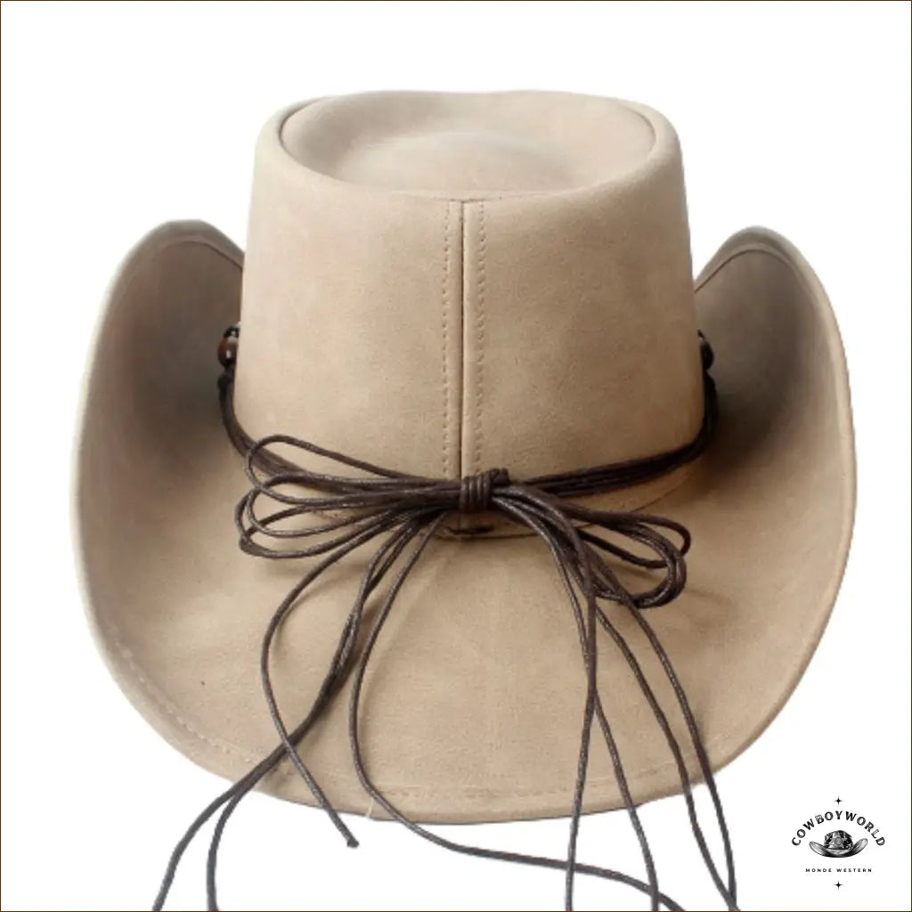 Chapeau de Cowboy Cuir Femme