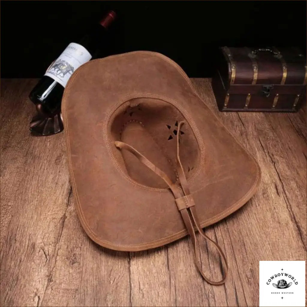 Chapeau de Cowboy en Cuir