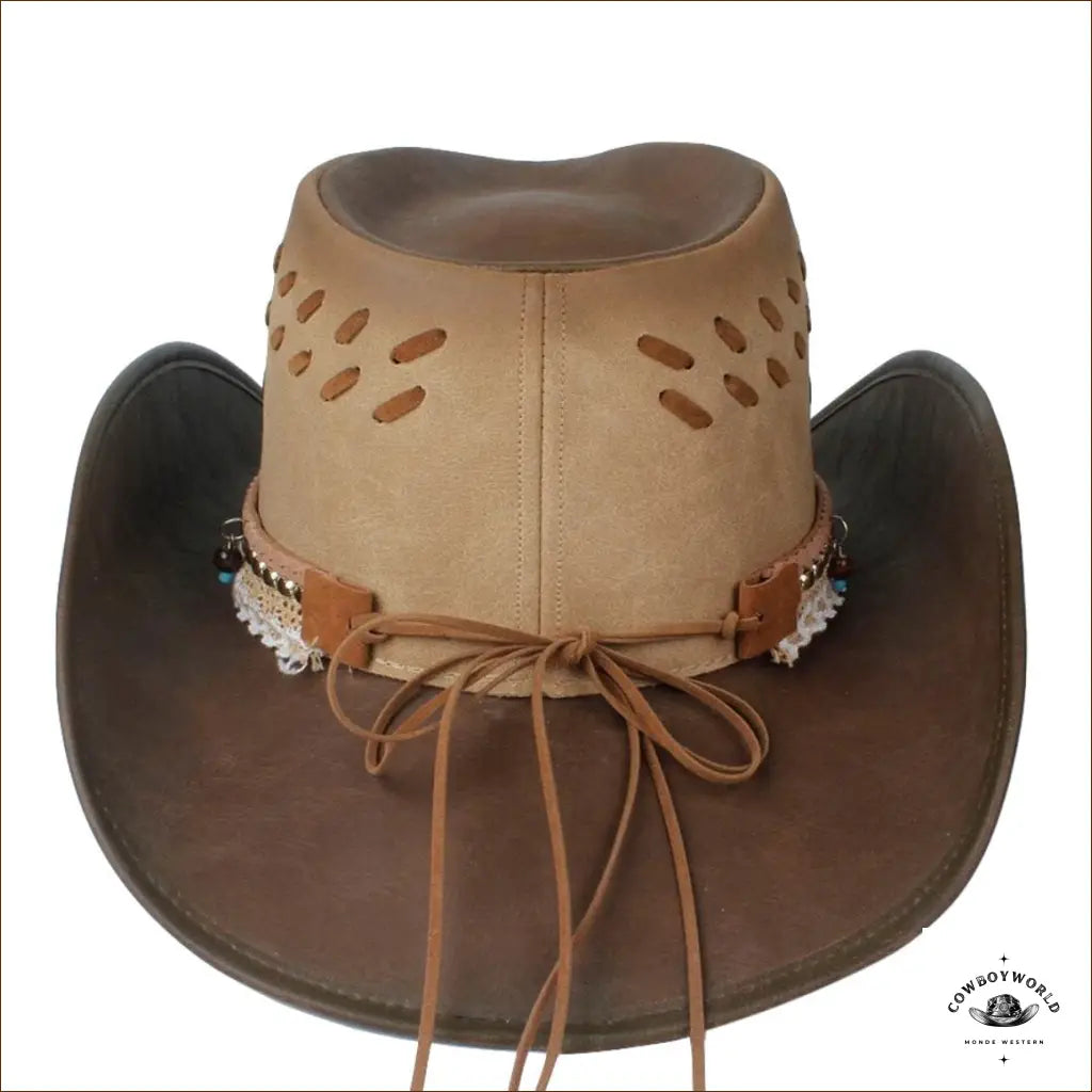 Chapeau de Cowboy Femme Marron