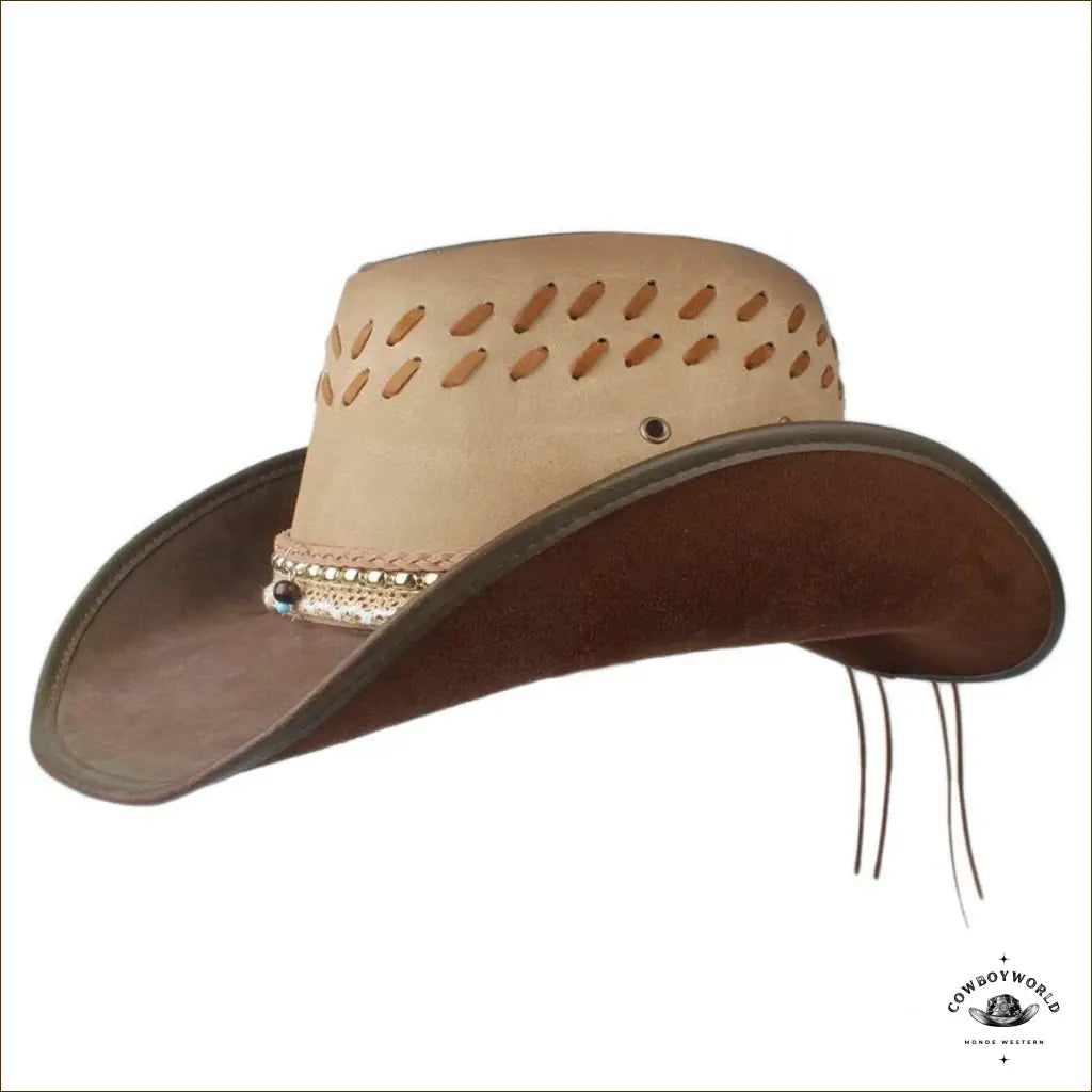 Chapeau de Cowboy Femme Marron