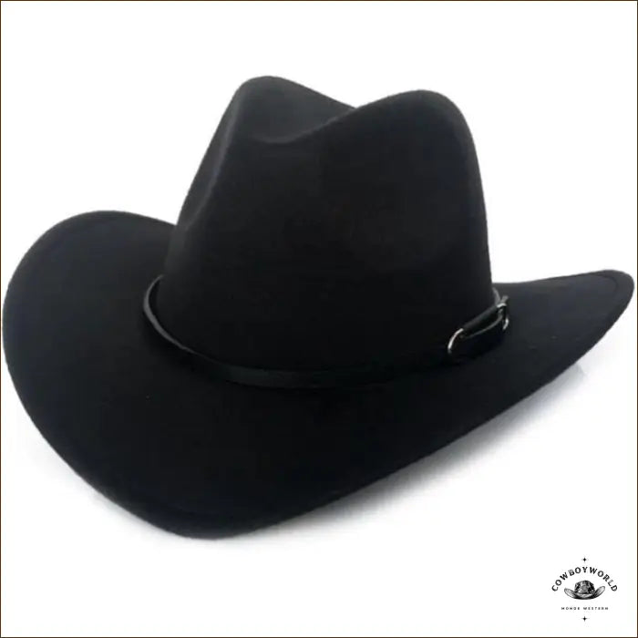 Chapeau de Cowboy Feutre Noir