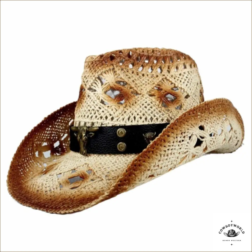 Chapeau de Paille Western Femme