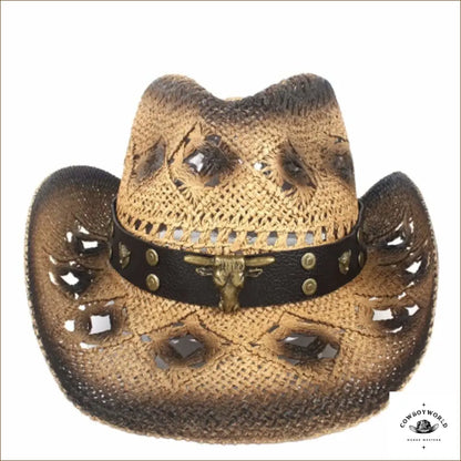 Chapeau de Paille Western Femme