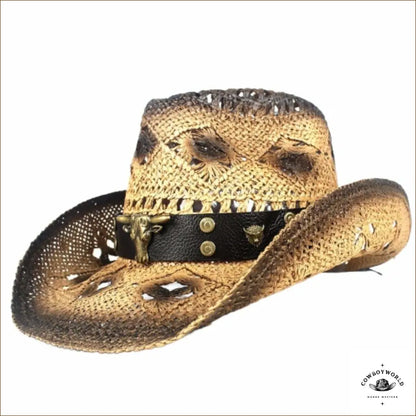 Chapeau de Paille Western Femme