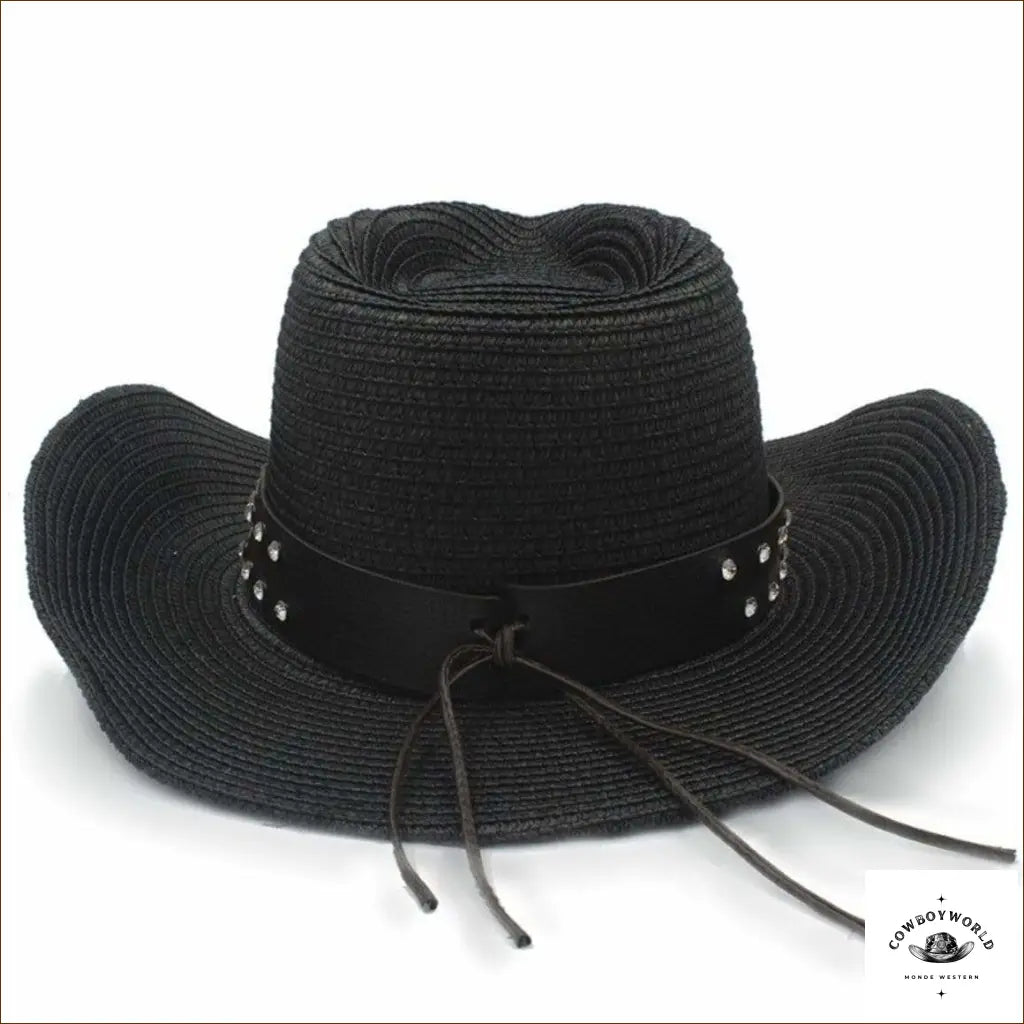 Chapeau de Paille Western Noir