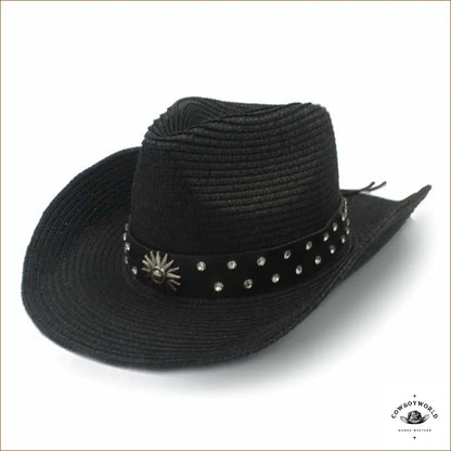 Chapeau de Paille Western Noir