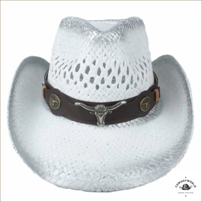 Chapeau Western Blanc