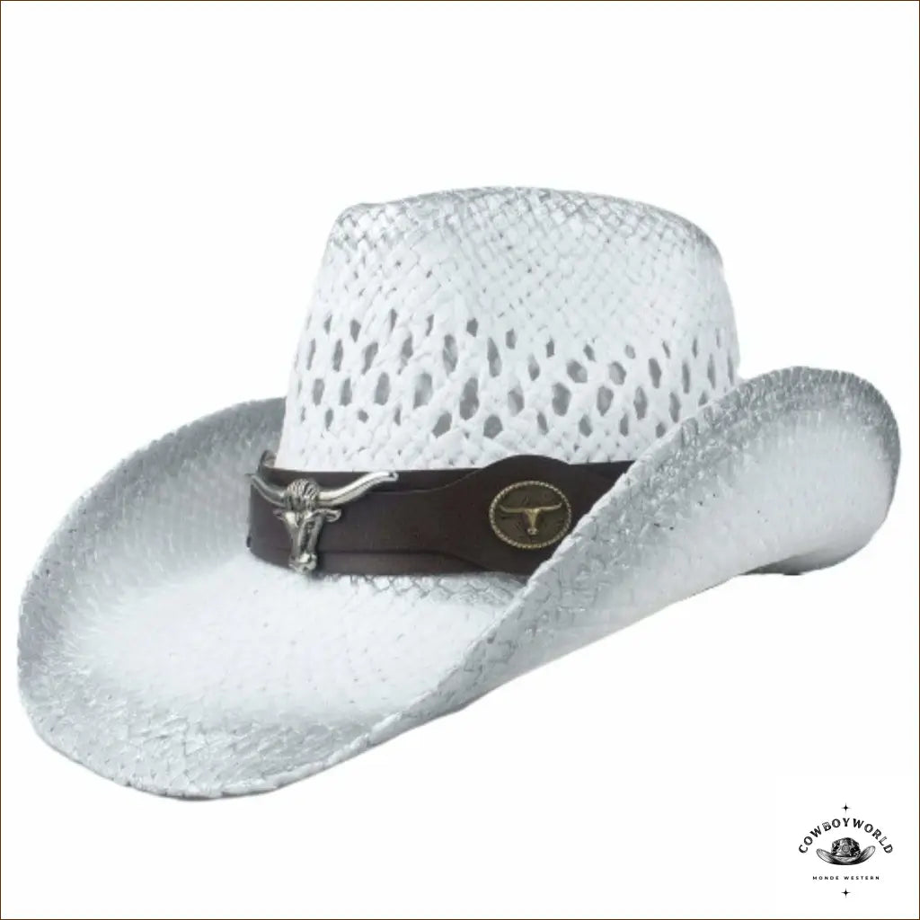 Chapeau Western Blanc